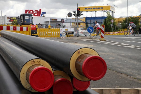 Baustelle zieht weiter Richtung Klingenbergstraße. - © Bernhard Preuß