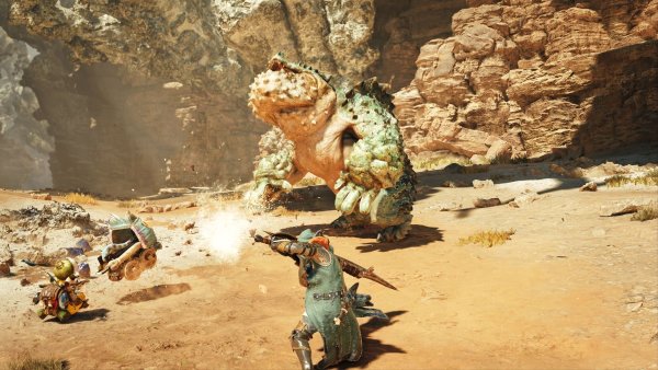 Fies, warzig, riesig: Die Aufgaben der Jäger und Jägerinnen in «Monster Hunter Wilds» sind gigantisch. - © Capcom/dpa-tmn