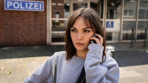 Anna (Emma Drogunova) versucht, sich einen Anwalt zu organisieren. - © Thomas Kost/WDR/Gaumont/dpa