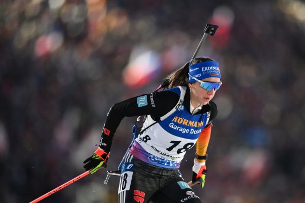 Franziska Preuß wird Dritte in Kontiolahti zum Abschluss. - © Hendrik Schmidt/dpa