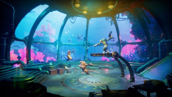 Was wollt ihr komischen Maulwürfe denn? - Held Zoya wehrt sich in «Trine 5: A Clockwork Conspiracy» mit Pfeilen. - © THQ Nordic/dpa-tmn