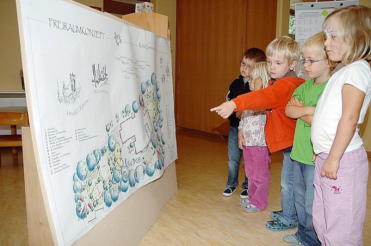 Kindergarten "Gartenstraße" erhält ein neues Außengelände | Lokale