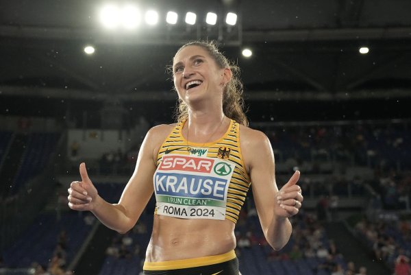 Spitzen-Leichtathletin Gesa Felicitas Krause hat ihre Verlobung bekanntgegeben. - © Michael Kappeler/dpa