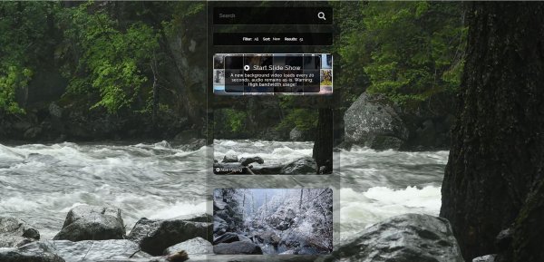 Naturvideos im Vollbildmodus: Der Nature Mixer bietet eine Slideshow wilder Landschaften mit anpassbaren Soundeffekten. - © Naturemixer.com/dpa-tmn