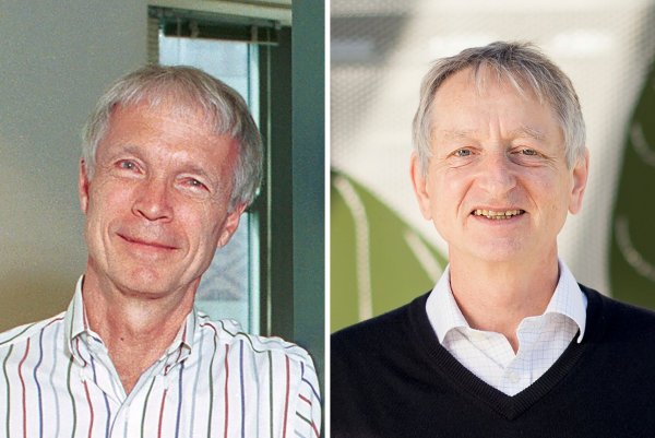 Der Nobelpreis für Physik geht in diesem Jahr an den US-Amerikaner John Hopfield und den kanadischen Forscher Geoffrey Hinton. - © Denise Applewhite/Noah Berger/Princeton University/AP/dpa