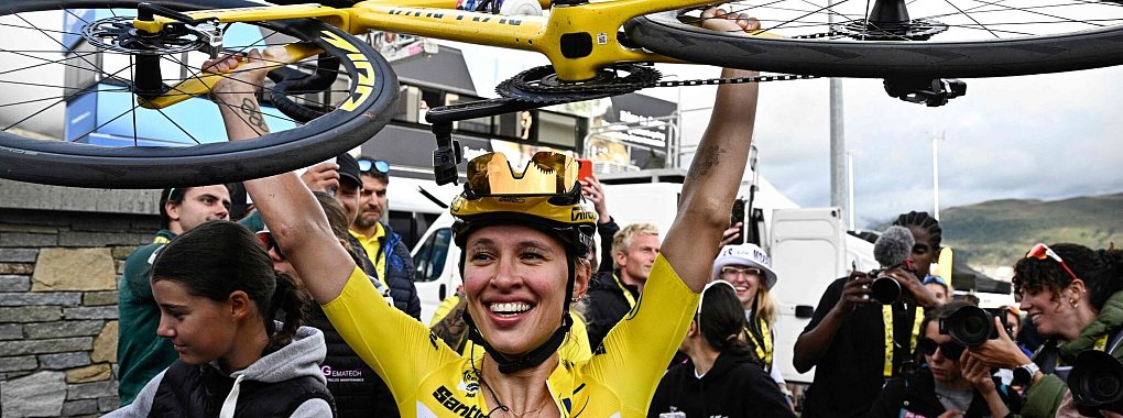 Katarzyna Niewiadoma ist die Siegerin der Tour de France der Frauen. - &copy; Julien De Rosa/AFP/dpa