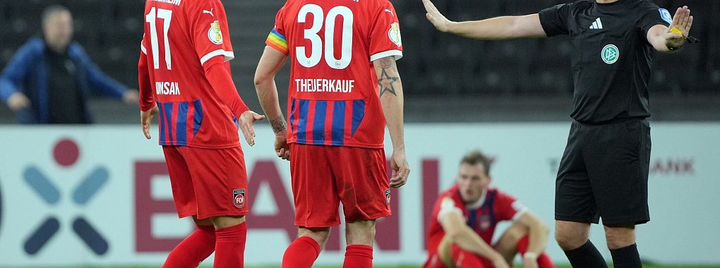 Hoffenheims Spieler ärgern sich über Schiedsrichter Robert Kampka. - © Soeren Stache/dpa