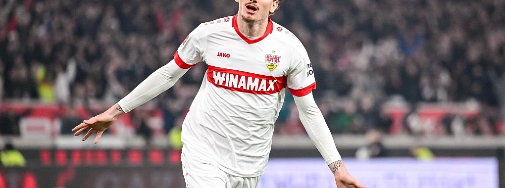 Traf auch bei Stuttgarts Niederlage gegen Leverkusen am Sonntag: Nick Woltemade. - © Harry Langer/dpa
