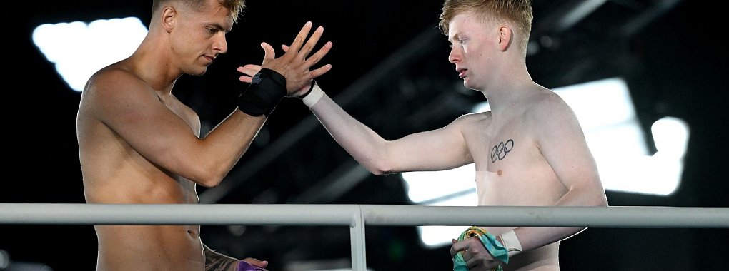 Timo Barthel (links) hat eine Erkl&auml;rung f&uuml;r Chinas Wassersprung-Dominanz im Wasserspringen. - &copy; Sven Hoppe/dpa