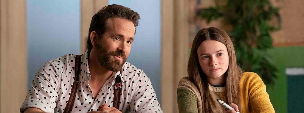 Ryan Reynolds und Cailey Fleming Star in einer Szene des Films "IF: Imagin&auml;re Freunde". - &copy; Jonny Cournoyer/Paramount Pictures/dpa