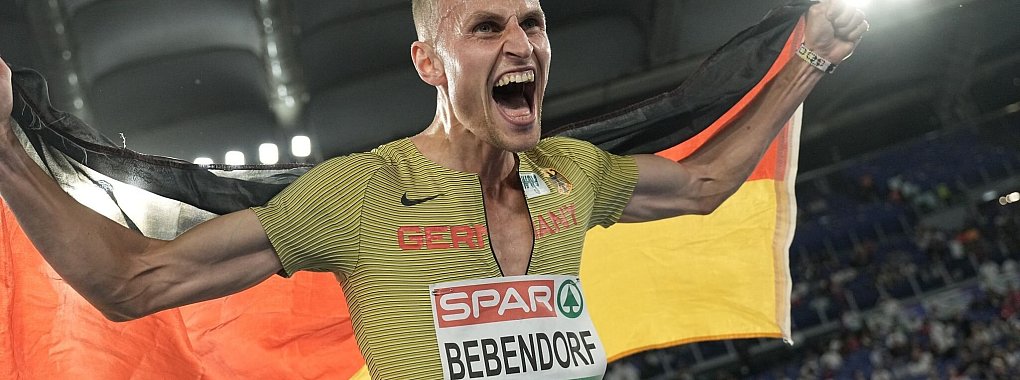 Karl Bebendorf hat bei der EM &uuml;ber 3000 Meter Hindernis die Bronzemedaille gewonnen. - &copy; Michael Kappeler/dpa