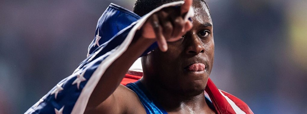 Der neue Hallen-Weltmeister &uuml;ber 60 Meter: Chris Coleman. - &copy; Vegard Wivestad Grott/Bildbyran via ZUMA Press/dpa/Archivbild