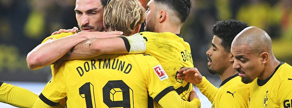 Ein Kopfballtor von Mats Hummels brachte Borussia Dortmund auf die Siegerstra&szlig;e. - &copy; Bernd Thissen/dpa