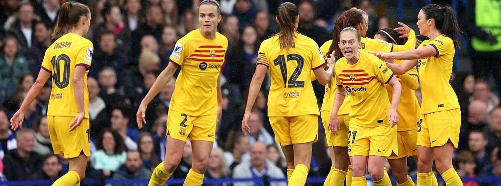Die Frauen des FC Barcelona haben das Champions-League-Finale erreicht. - &copy; Kieran Cleeves/PA Wire/dpa