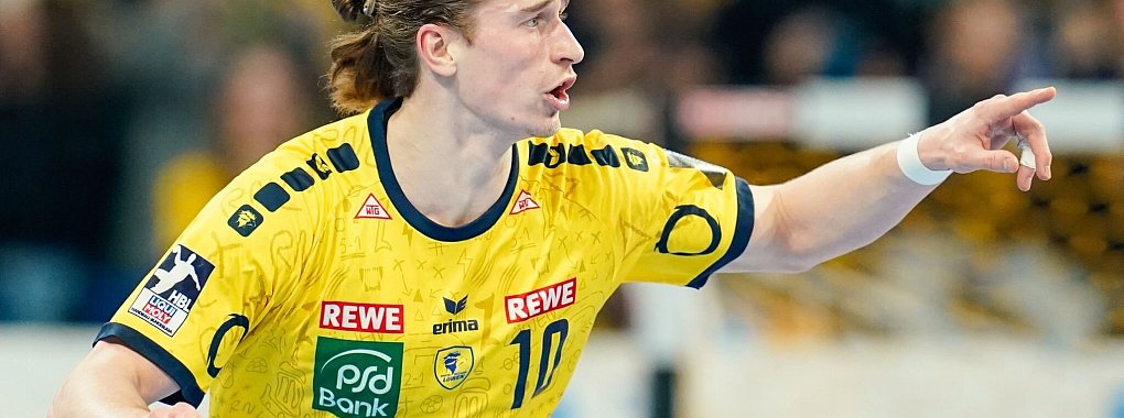 Der 23-j&auml;hrige Juri Knorr soll sich mit dem d&auml;nischen Club Aalborg Handbold &uuml;ber einen Wechsel einig sein. - &copy; Uwe Anspach/dpa