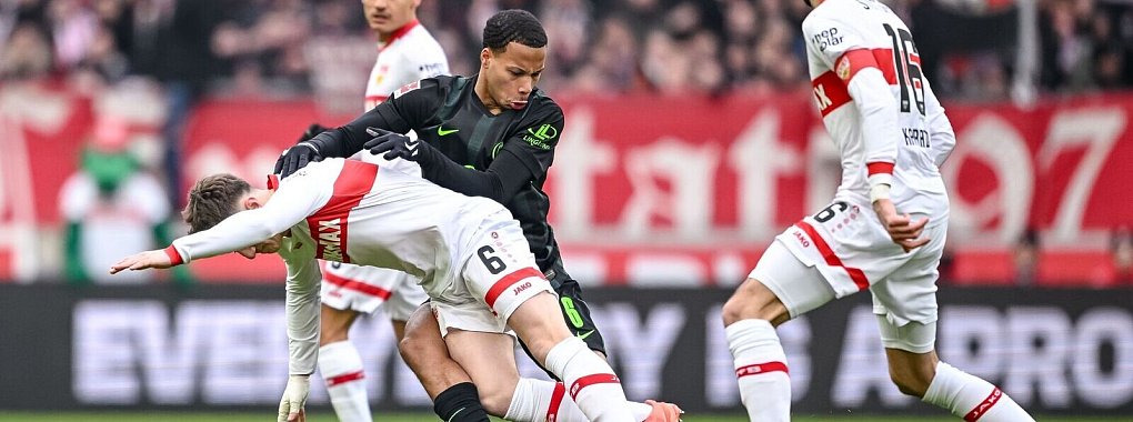 Der VfB und Wolfsburg lieferten sich ein umkämpftes Duell. - © Harry Langer/dpa