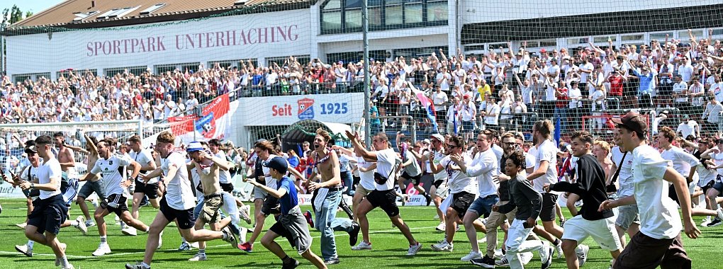 Der Sportpark Unterhaching war für das Rostock-Spiel gesperrt. - © Angelika Warmuth/dpa