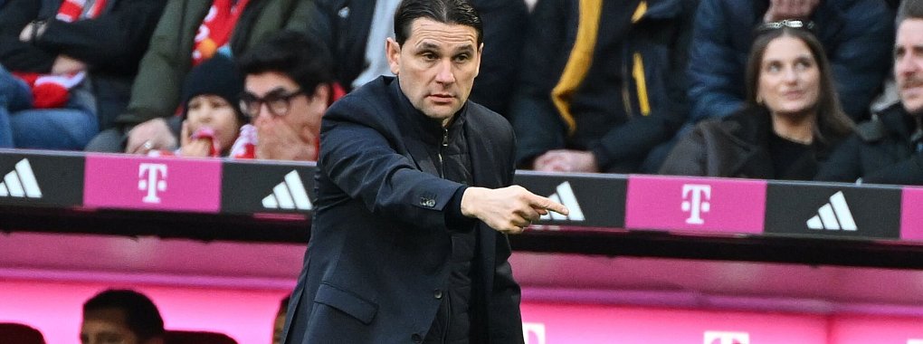 Gladbachs Trainer Gerardo Seoane blickt bereits auf das Spiel im DFB-Pokal. - &copy; Angelika Warmuth/dpa