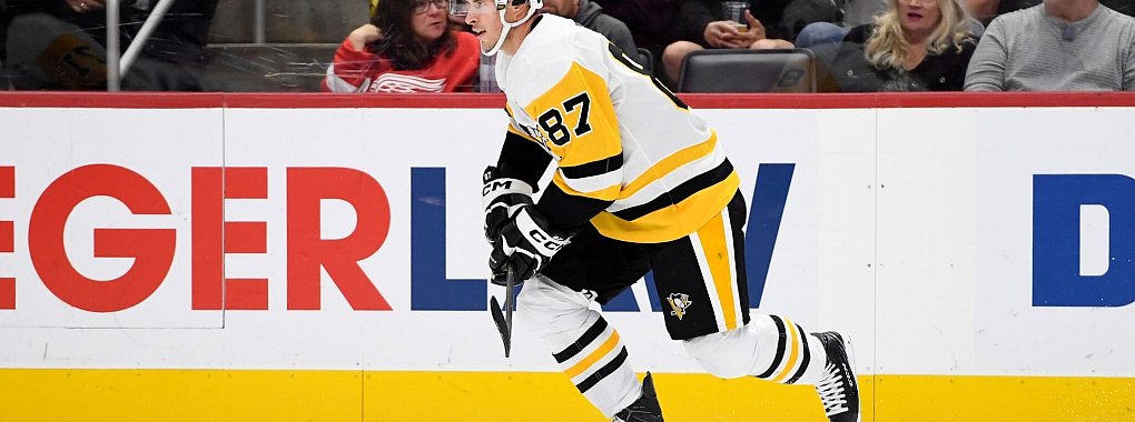 Sidney Crosby von den Pittsburgh Penguins stellte gegen die Buffalo Sabres in der NHL einen Rekord auf. - © Jose Juarez/AP/dpa