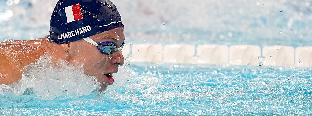 L&eacute;on Marchand hat bei Olympia die Goldmedaille gewonnen. - &copy; Michael Kappeler/dpa