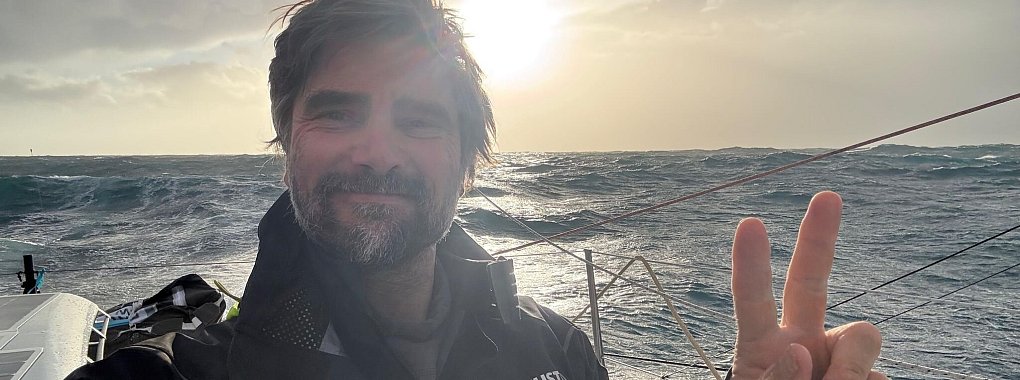 Endlich am Ziel: Boris Herrmann hat die Vendée Globe beendet. - © Boris Herrmann/Team Malizia/dpa