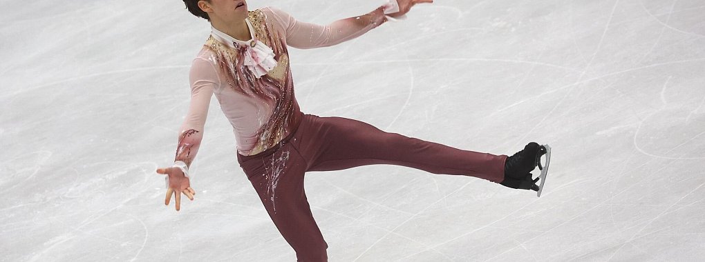 Nikita Starostin zeigte bei der Eiskunstlauf-EM in Tallinn eine schwache Leistung. - © Karl-Josef Hildenbrand/dpa
