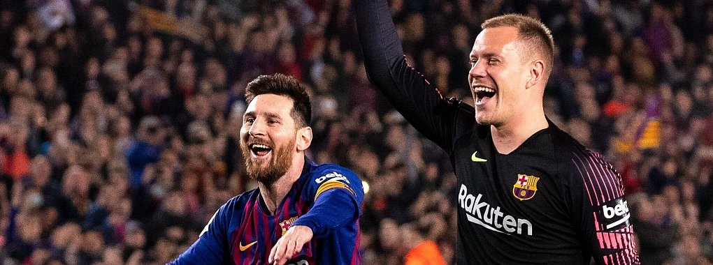 Messi und ter Stegen hatten in der gemeinsamen Zeit beim FC Barcelona auch weniger fröhliche Momente zusammen. (Archivbild) - © Joan Gosa/XinHua/dpa