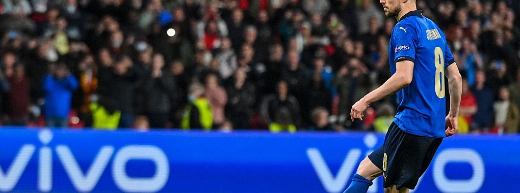 Italiens Jorginho verwandelte den entscheidenden Elfmeter gegen Spanien. - &copy; Justin Tallis/Pool AFP/AP/dpa