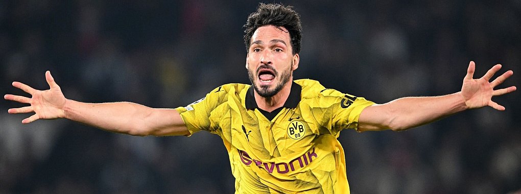Ist nun der &auml;lteste deutsche Torsch&uuml;tze in einem K.o.-Spiel der Champions League: Mats Hummels. - &copy; Robert Michael/dpa