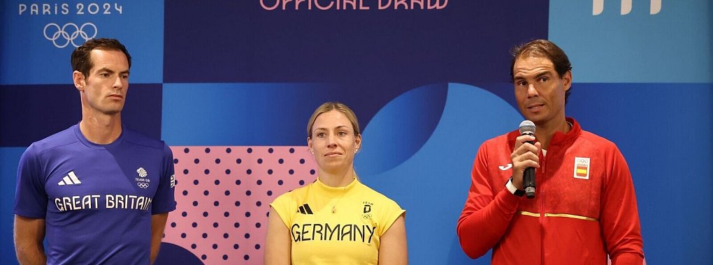 Tennisstar Rafael Nadal (r) muss um seinen Olympia-Einsatz zittern. Angelique Kerber und Andy Murray (l) werden ihre Karrieren nach den Spielen von Paris beenden. - &copy; Jan Woitas/dpa