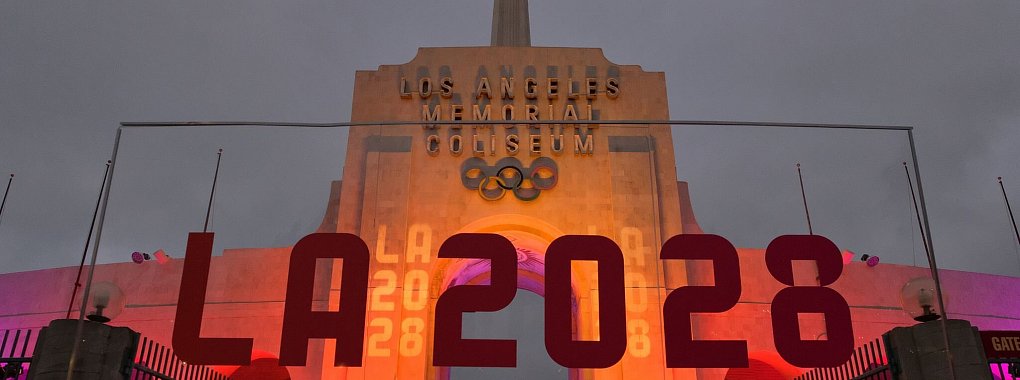 Nach dem Ende der Spiele in Paris richten sich die Blicke auf den n&auml;chsten Olympia-Gastgeber Los Angeles. - &copy; picture alliance / Richard Vogel/AP/dpa