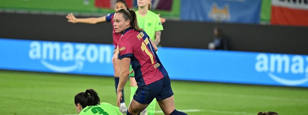 Jubelt jetzt für den FC Barcelona: Die ehemalige Wolfsburgerin Ewa Pajor. - © Swen Pförtner/dpa
