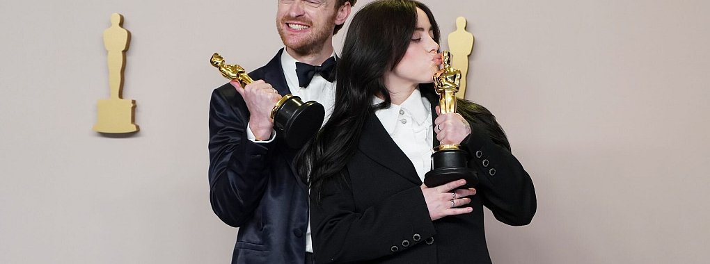 Ein eingespieltes und erfolgreiches Team: Finneas O\\\'Connell und Billie Eilish. Mit ihrem Barbie-Song &laquo;What Was I Made For?&raquo; wurden die beiden mit einem Oscar ausgezeichnet. - &copy; Jordan Strauss/AP/dpa