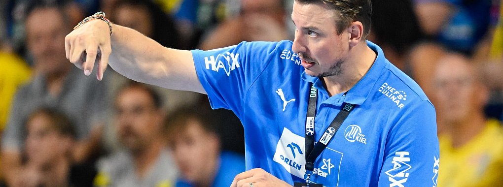Trainer Filip Jicha und der THW Kiel spielten im Pokal beim HSV Hamburg. - © Uwe Anspach/dpa