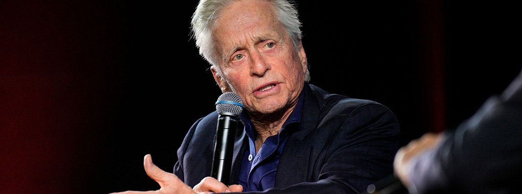 Schauspieler Michael Douglas bei einem Publikumsgespr&auml;ch 2023 in Cannes. - &copy; dpa