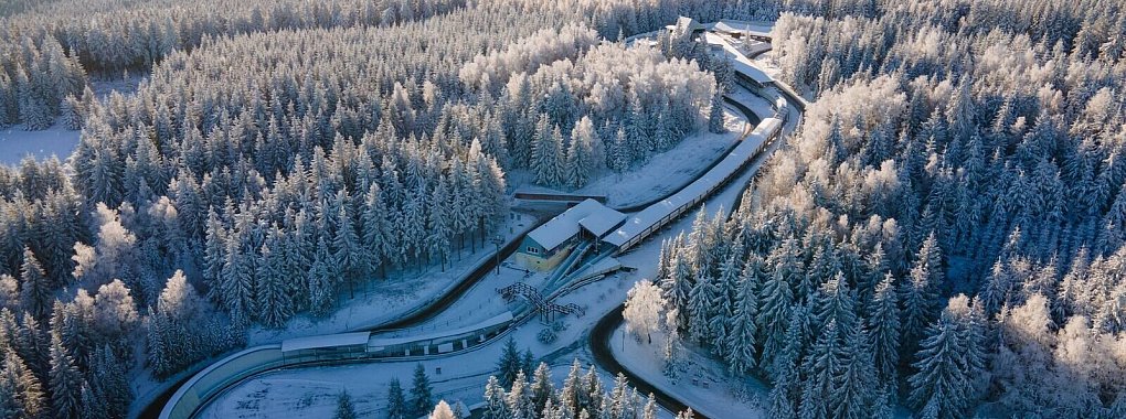 In Altenberg findet die Rodel-WM statt. - © Sebastian Kahnert/dpa