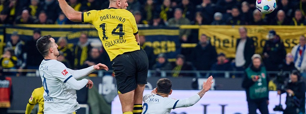 Dortmunds Niclas F&uuml;llkrug erzielt das 2:1. - &copy; Bernd Thissen/dpa