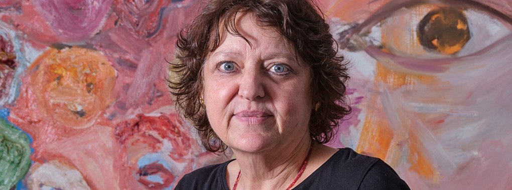 Malerin Cordula Güdemann (genaues Aufnahmedatum des Handouts unbekannt). - © -/Joachim E. Roettgers Graffiti/dpa