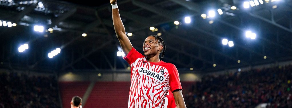 Junior Adamu erzielte das einzige Freiburger Tor (Archivbild). - &copy; Tom Weller/dpa