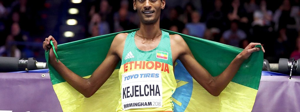 Der Äthiopier Yomif Kejelcha hat in Valencia den Halbmarathon-Weltrekord unterboten. - © Martin Rickett/PA Wire/dpa