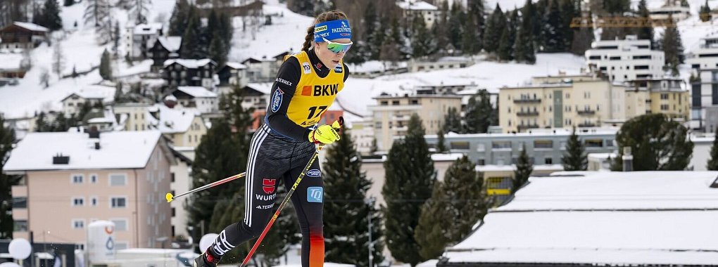 Wird bei der Tour de Skie fehlen: Katharina Hennig. - © Jean-Christophe Bott/KEYSTONE/dpa