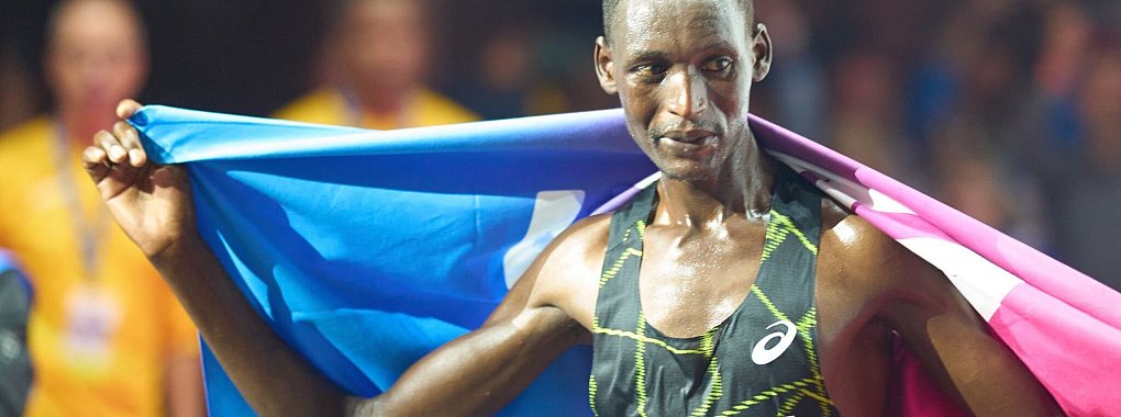 Der zweimalige Sieger des Frankfurt-Marathons, Brimin Misoi Kipkorir, ist wegen einer positiven Dopingprobe vorläufig suspendiert worden. - © Thomas Frey/dpa