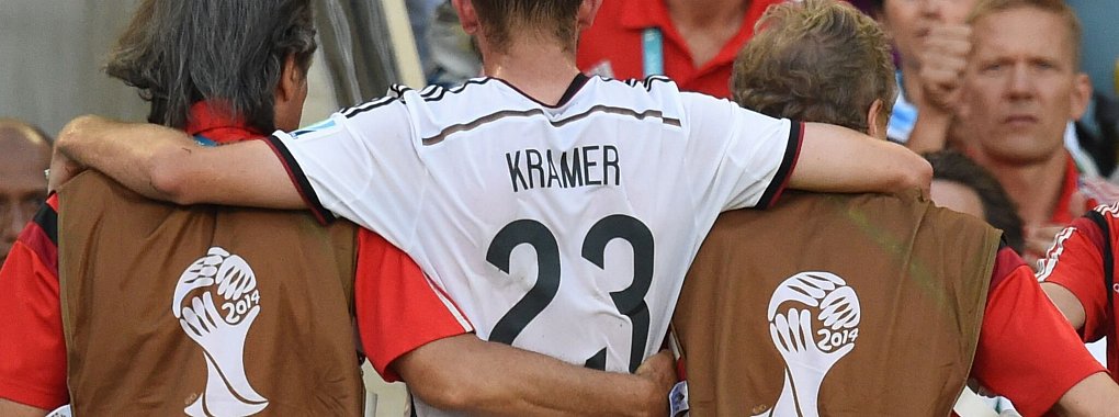 Christoph Kramer erlitt im WM-Finale 2014 eine der aufsehenerregendsten Gehirnerschütterungen im Fußball. - © Marcus Brandt/dpa