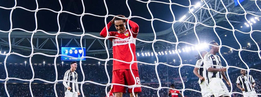 Stuttgarts Enzo Millot verschoss gegen Juventus Turin einen Elfmeter. - © Tom Weller/dpa