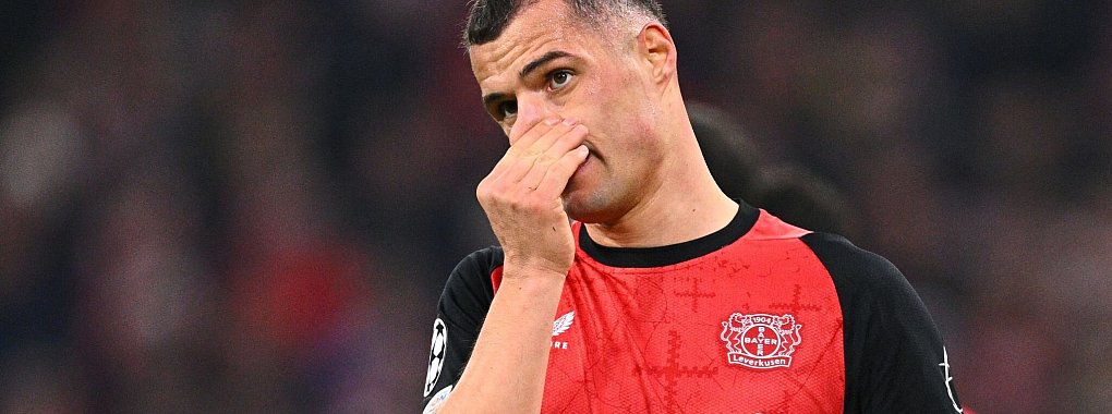 Granit Xhaka ist nach der Pleite in München angefressen. - © Tom Weller/dpa