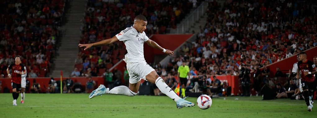 Reals Starst&uuml;rmer Kylian Mbapp&eacute; blieb bei seinem Ligadeb&uuml;t torlos. - &copy; Francisco Ubilla/AP