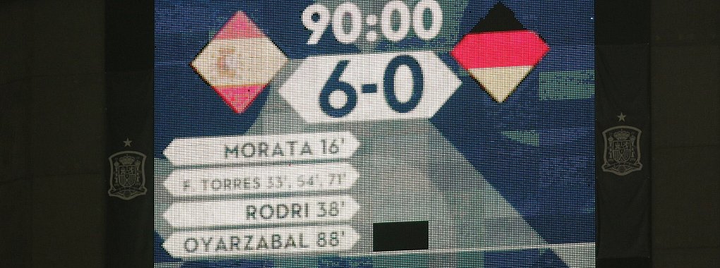 Im November 2020 verlor die DFB-Elf in der Nations League mit 0:6 gegen Spanien. - © Daniel Gonzales Acuna/dpa