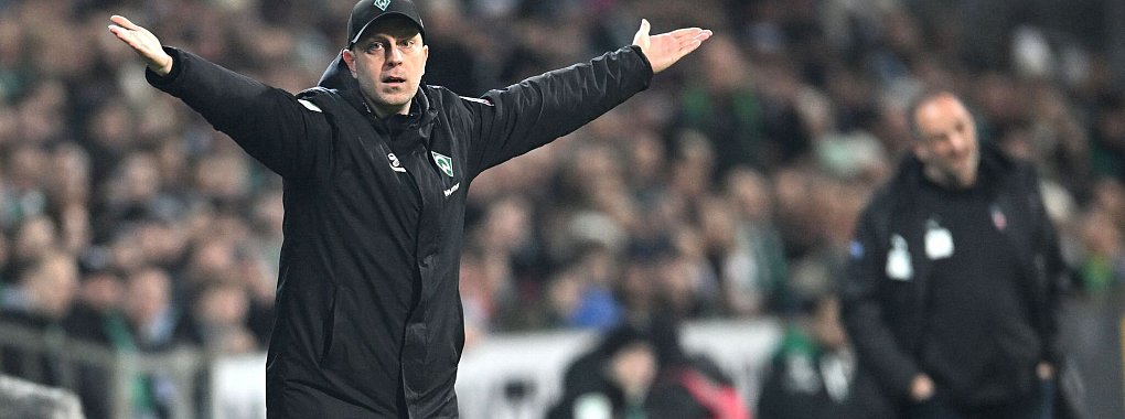 Werder-Coach Ole Werner sah einige Nachlässigkeiten in seinem Team. - © Carmen Jaspersen/dpa