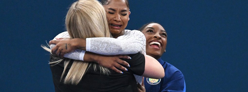 Jordan Chiles erlebt seit dem olympischen Turnen ein Wechselbad der Gefühle. - © Marijan Murat/dpa