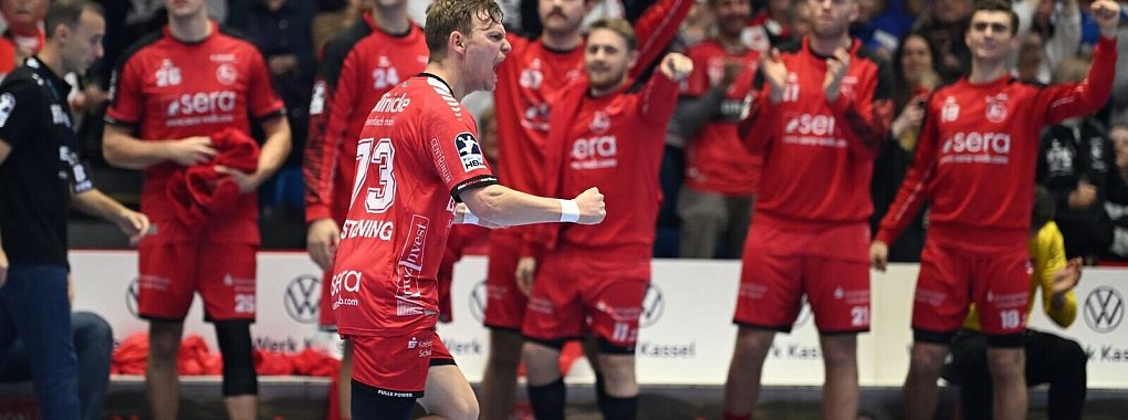 Die MT Melsungen geht als souveräner Tabellenführer in die WM-Pause der Handball-Bundesliga. - © Swen Pförtner/dpa